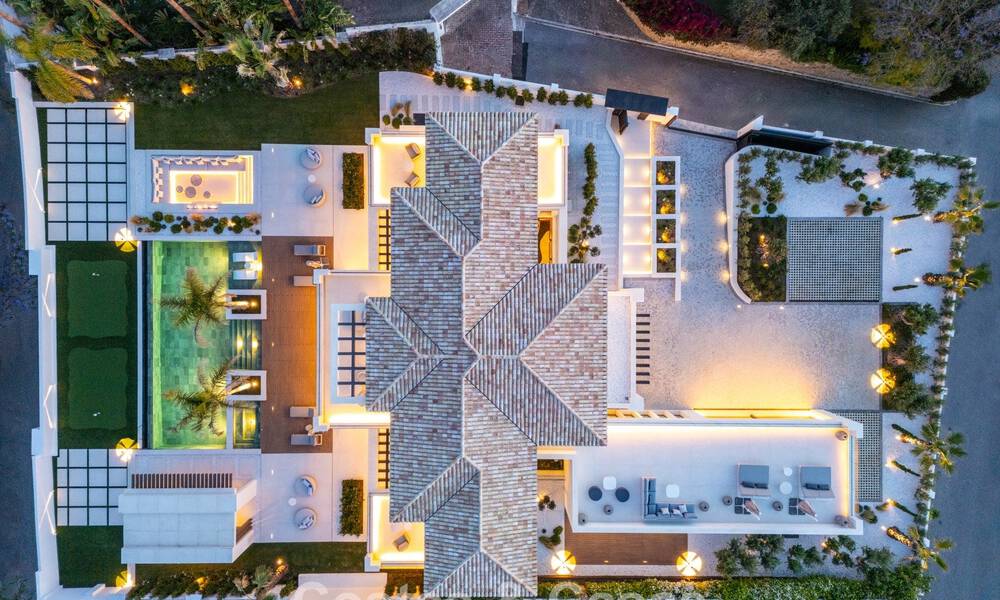 Exclusieve luxevilla met een moderne-Andalusische architectuur te koop met panoramisch zeezicht in Marbella - Benahavis 781181