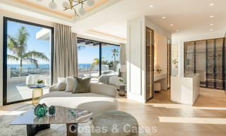Exclusieve luxevilla met een moderne-Andalusische architectuur te koop met panoramisch zeezicht in Marbella - Benahavis 781187 