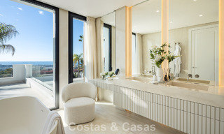 Exclusieve luxevilla met een moderne-Andalusische architectuur te koop met panoramisch zeezicht in Marbella - Benahavis 781190 