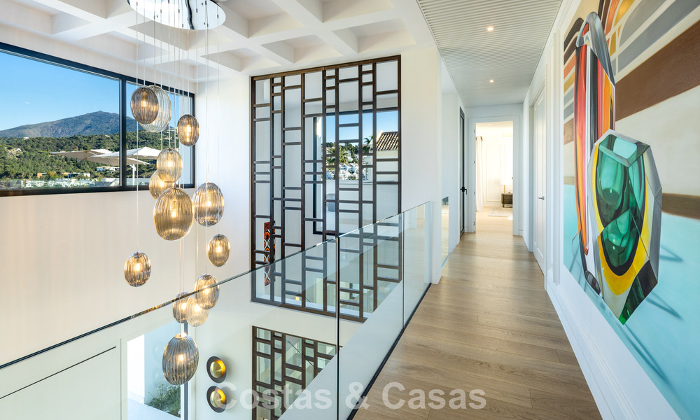 Exclusieve luxevilla met een moderne-Andalusische architectuur te koop met panoramisch zeezicht in Marbella - Benahavis 781194