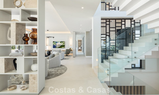 Exclusieve luxevilla met een moderne-Andalusische architectuur te koop met panoramisch zeezicht in Marbella - Benahavis 781205 