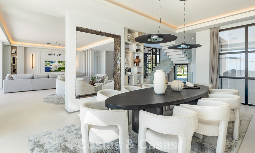 Exclusieve luxevilla met een moderne-Andalusische architectuur te koop met panoramisch zeezicht in Marbella - Benahavis 781206