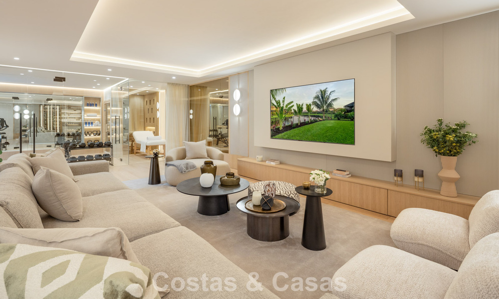 Exclusieve luxevilla met een moderne-Andalusische architectuur te koop met panoramisch zeezicht in Marbella - Benahavis 781214