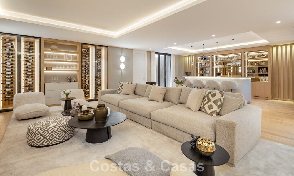 Exclusieve luxevilla met een moderne-Andalusische architectuur te koop met panoramisch zeezicht in Marbella - Benahavis 781215