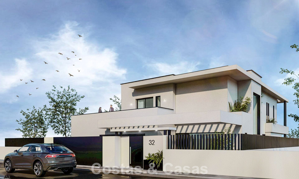 Contemporaine nieuwbouwvilla te koop in een populaire golfomgeving in Mijas, Costa del Sol 781156