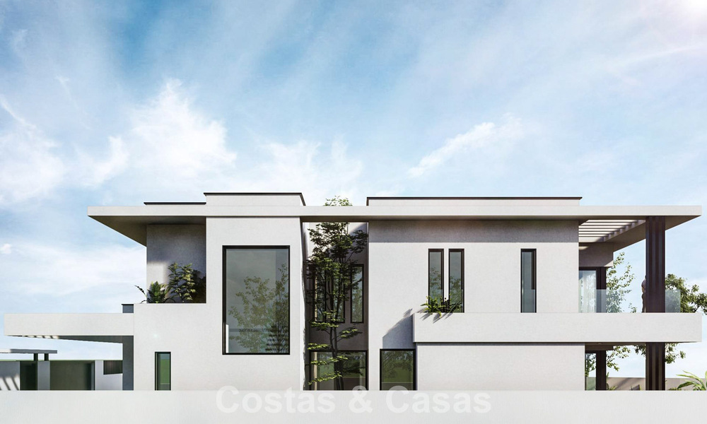 Contemporaine nieuwbouwvilla te koop in een populaire golfomgeving in Mijas, Costa del Sol 781158