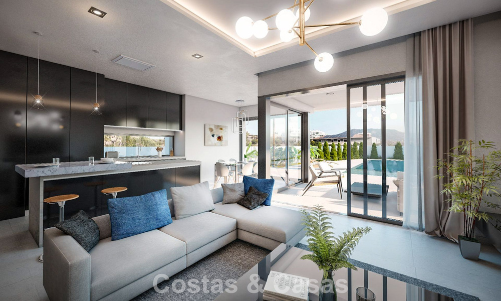 Contemporaine nieuwbouwvilla te koop in een populaire golfomgeving in Mijas, Costa del Sol 781159