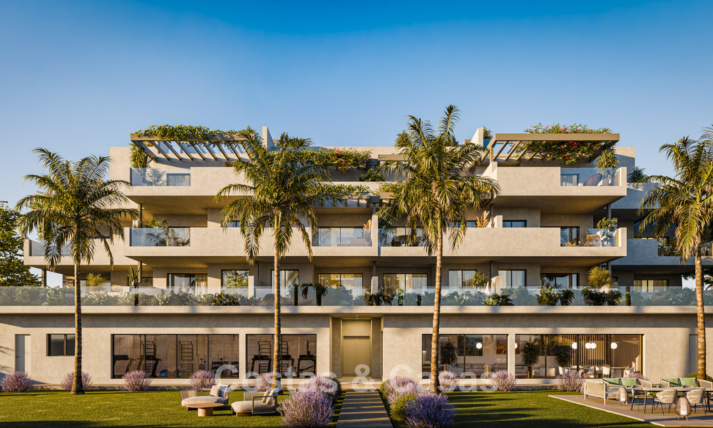 Lancering! Off-plan, moderne appartementen met zeezicht te koop in Casares Costa, Costa del Sol 781130