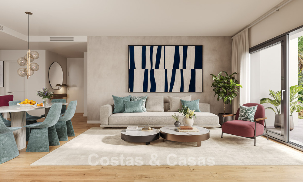 Lancering! Off-plan, moderne appartementen met zeezicht te koop in Casares Costa, Costa del Sol 781136