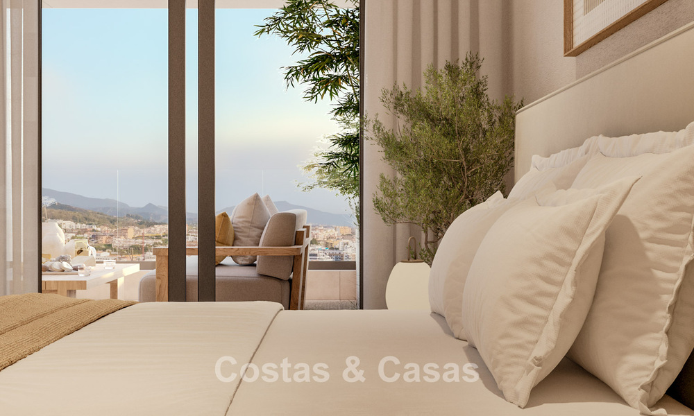 Lancering! Stijlvolle nieuwbouwappartementen te koop met panoramisch zeezicht vlakbij Estepona centrum 781389