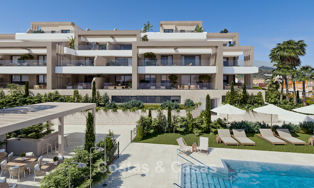 Lancering! Stijlvolle nieuwbouwappartementen te koop met panoramisch zeezicht vlakbij Estepona centrum 781395