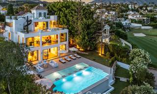 Instapklare, geavanceerde luxevilla te koop eerstelijnsgolf in Nueva Andalucia’s golfvallei, Marbella 781644 