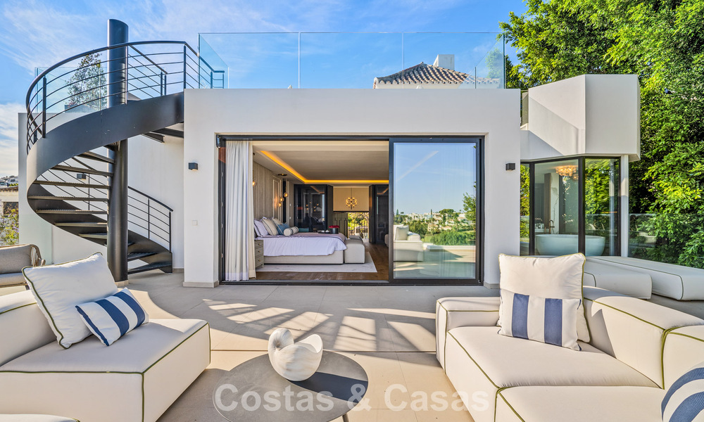 Instapklare, geavanceerde luxevilla te koop eerstelijnsgolf in Nueva Andalucia’s golfvallei, Marbella 781661
