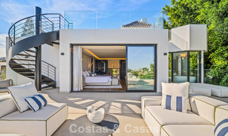 Instapklare, geavanceerde luxevilla te koop eerstelijnsgolf in Nueva Andalucia’s golfvallei, Marbella 781661 