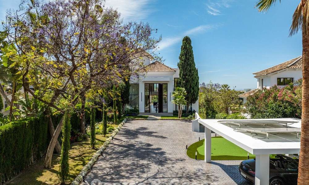 Instapklare, geavanceerde luxevilla te koop eerstelijnsgolf in Nueva Andalucia’s golfvallei, Marbella 781691