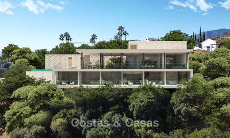 State-of-the-art designvilla van topklasse met vrij zeezicht te koop in de heuvels van Marbella - Benahavis 781701