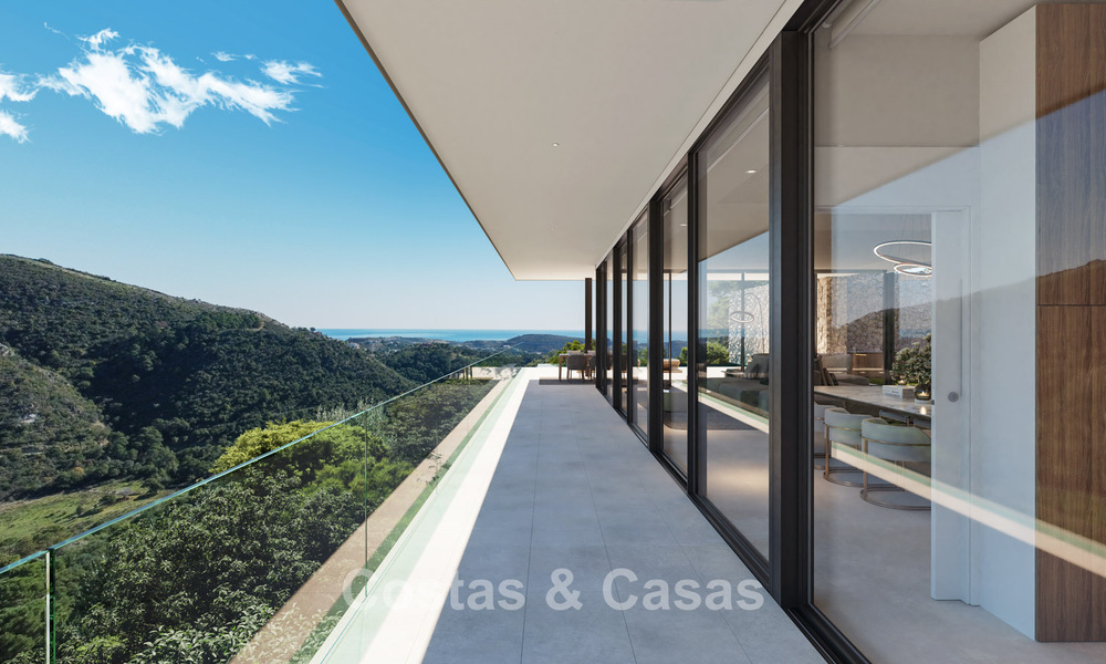 State-of-the-art designvilla van topklasse met vrij zeezicht te koop in de heuvels van Marbella - Benahavis 781703