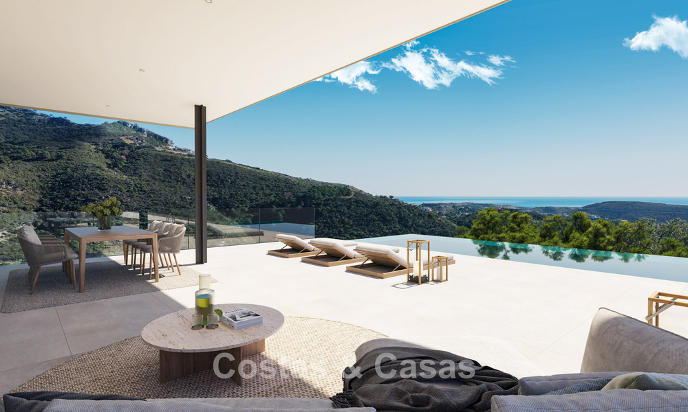 State-of-the-art designvilla van topklasse met vrij zeezicht te koop in de heuvels van Marbella - Benahavis 781704