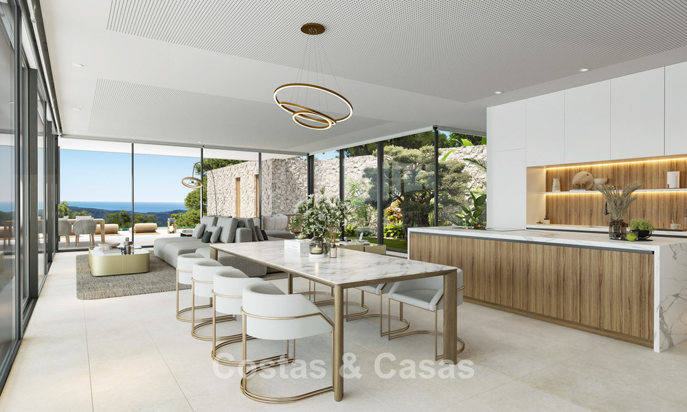 State-of-the-art designvilla van topklasse met vrij zeezicht te koop in de heuvels van Marbella - Benahavis 781706