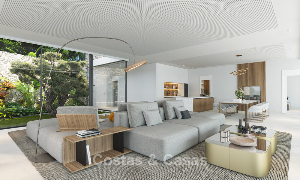 State-of-the-art designvilla van topklasse met vrij zeezicht te koop in de heuvels van Marbella - Benahavis 781708