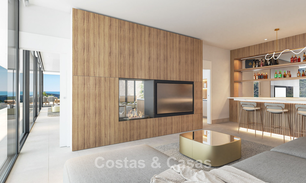 State-of-the-art designvilla van topklasse met vrij zeezicht te koop in de heuvels van Marbella - Benahavis 781710