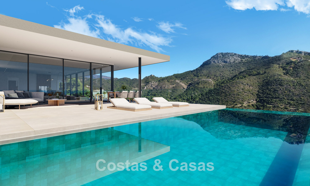 State-of-the-art designvilla van topklasse met vrij zeezicht te koop in de heuvels van Marbella - Benahavis 781711