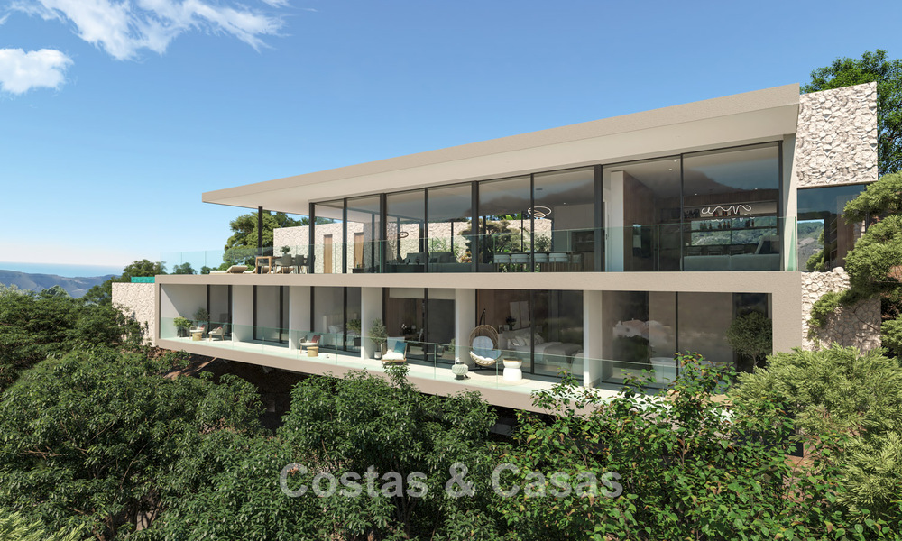 State-of-the-art designvilla van topklasse met vrij zeezicht te koop in de heuvels van Marbella - Benahavis 781713