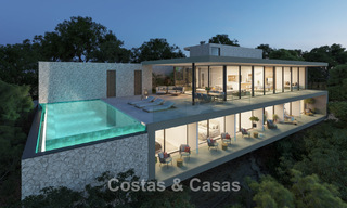 State-of-the-art designvilla van topklasse met vrij zeezicht te koop in de heuvels van Marbella - Benahavis 781714 