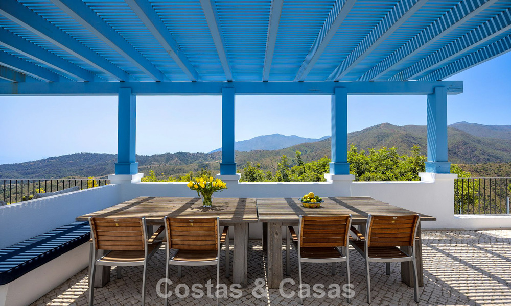 Prachtig Mediterraan landhuis met adembenemend zeezicht te koop in Benahavis - Marbella 781808