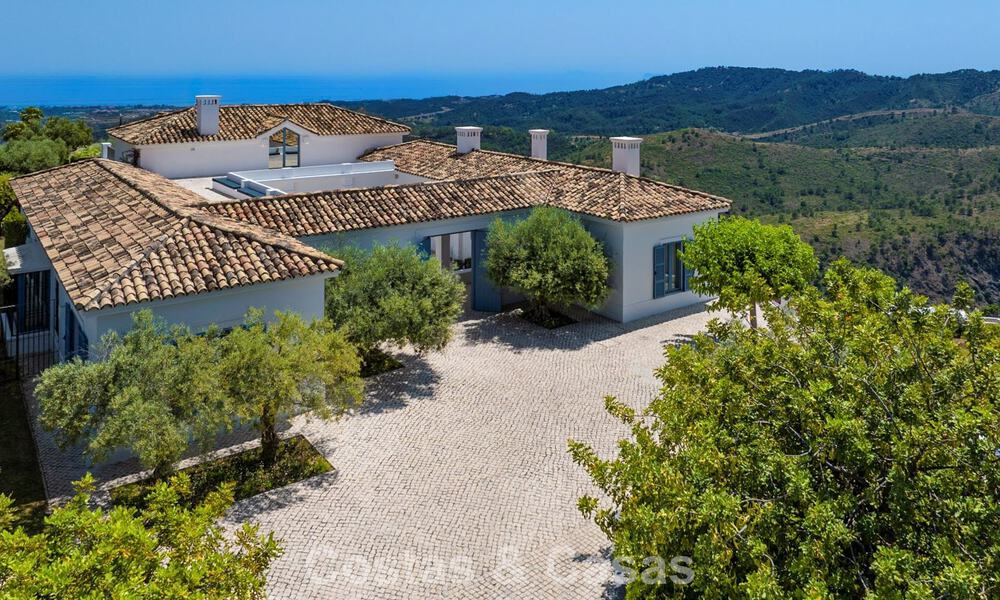 Prachtig Mediterraan landhuis met adembenemend zeezicht te koop in Benahavis - Marbella 781833