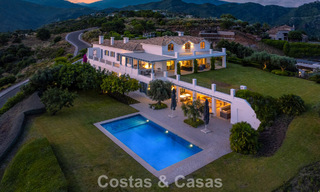 Prachtig Mediterraan landhuis met adembenemend zeezicht te koop in Benahavis - Marbella 781842 