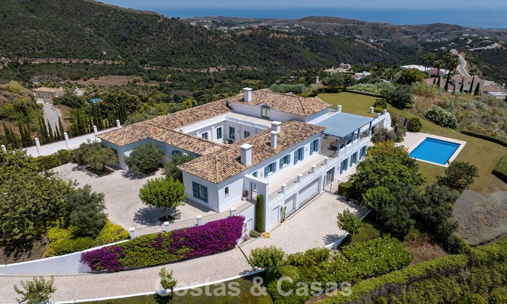 Prachtig Mediterraan landhuis met adembenemend zeezicht te koop in Benahavis - Marbella 781844