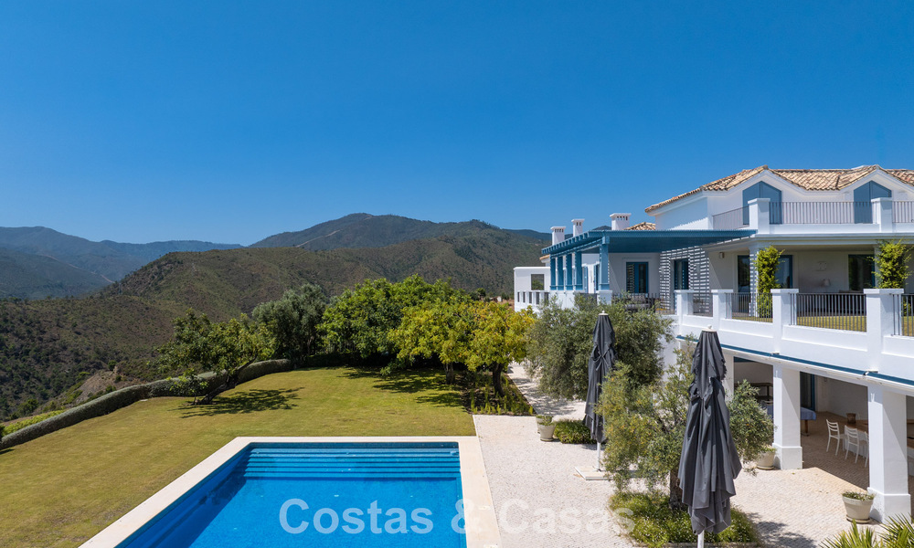 Prachtig Mediterraan landhuis met adembenemend zeezicht te koop in Benahavis - Marbella 781854