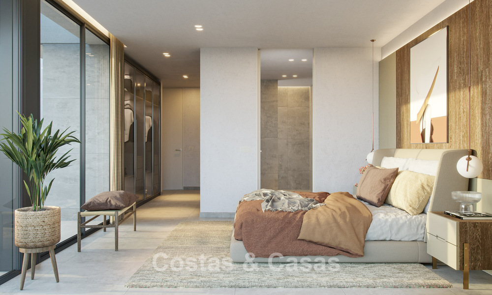 High-end nieuwbouwvilla met zeezicht te koop in een groene enclave ten oosten van Malaga centrum 782538