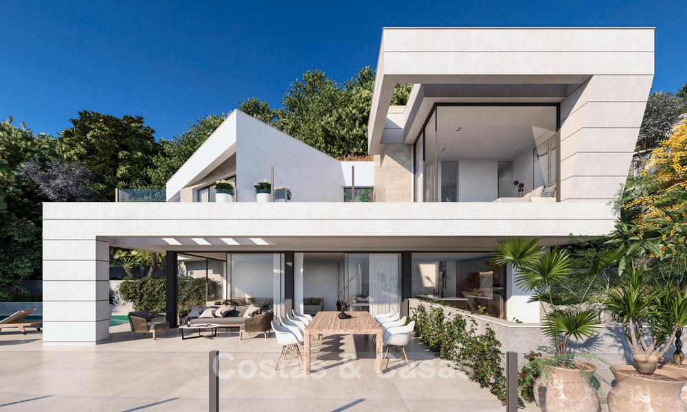 High-end nieuwbouwvilla met zeezicht te koop in een groene omgeving ten oosten van Malaga centrum 782565