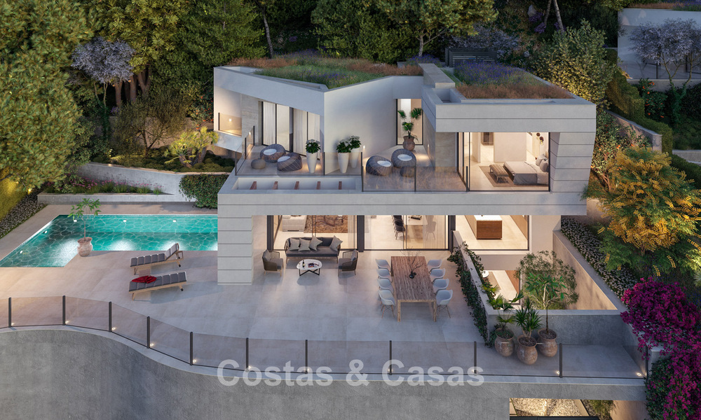 High-end nieuwbouwvilla met zeezicht te koop in een groene omgeving ten oosten van Malaga centrum 782568