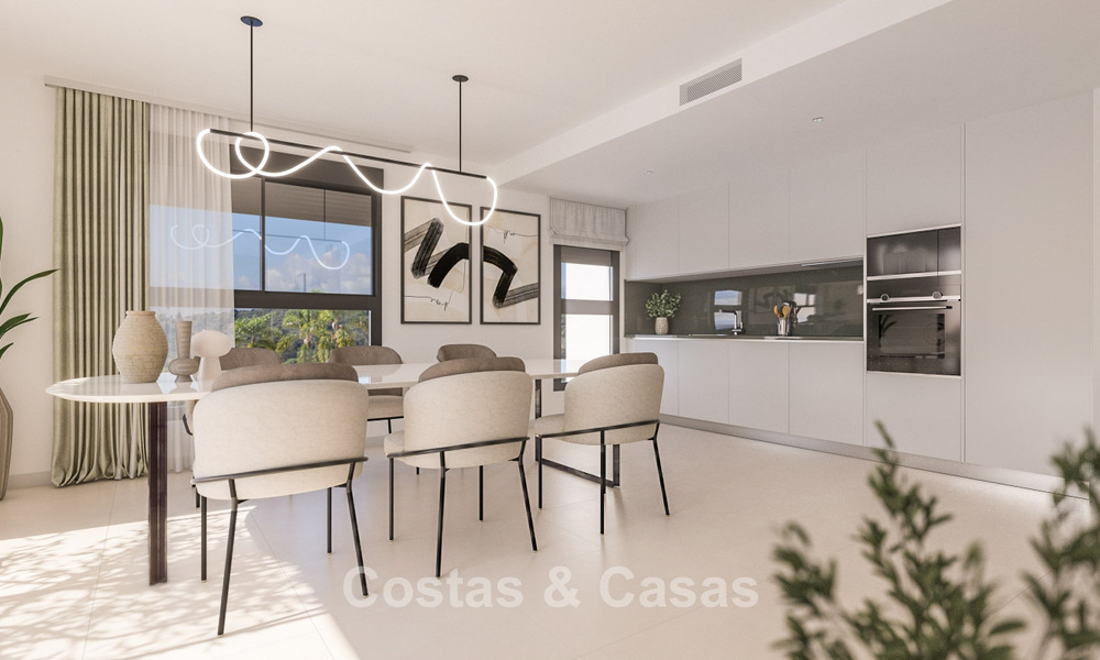Nieuwe, hedendaagse appartementen met prachtig zeezicht te koop nabij Estepona centrum 783353