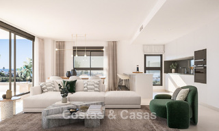 Nieuwe, hedendaagse appartementen met prachtig zeezicht te koop nabij Estepona centrum 783358 