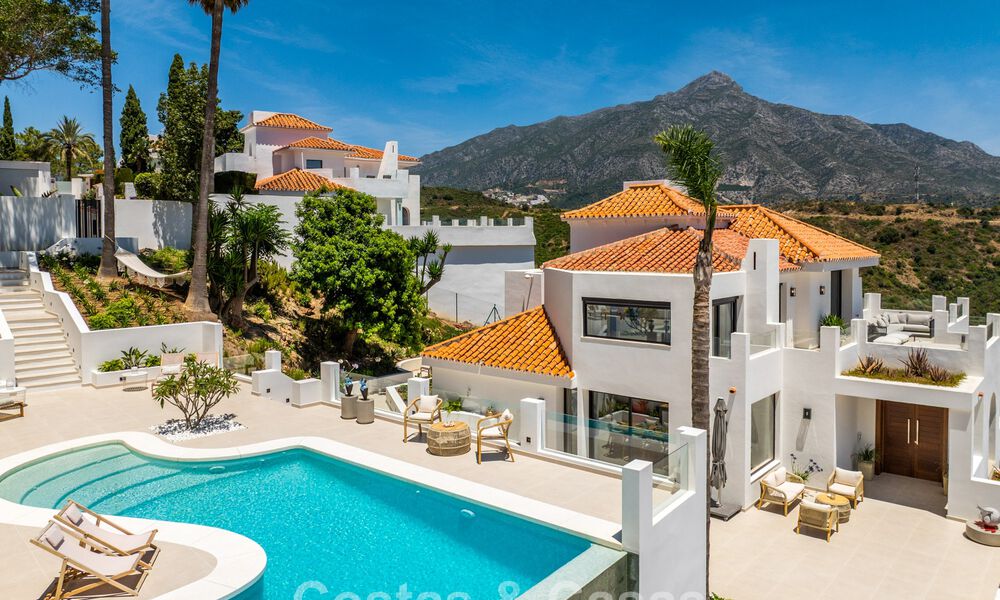 Luxueuze, hedendaagse mediterrane villa te koop in de heuvels van Nueva Andalucia, Marbella 783227