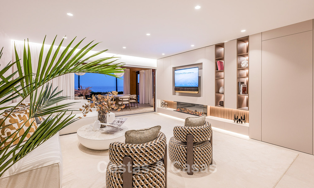 Hoogwaardig gemoderniseerd appartement eerstelijnsstrand met subliem zeezicht, privétuin en -zwembad, Marbella - Estepona 782605