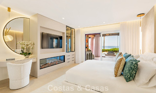 Hoogwaardig gemoderniseerd appartement eerstelijnsstrand met subliem zeezicht, privétuin en -zwembad, Marbella - Estepona 782635 