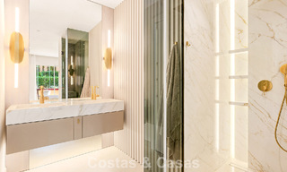 Hoogwaardig gemoderniseerd appartement eerstelijnsstrand met subliem zeezicht, privétuin en -zwembad, Marbella - Estepona 782644 