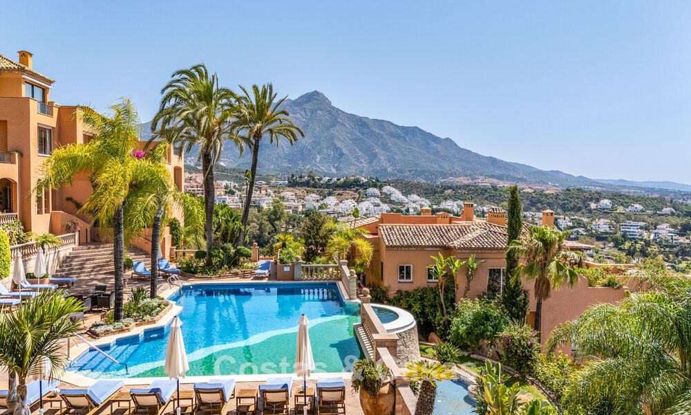 Opportuniteit! 3-slaapkamer luxe penthouse met panoramisch zeezicht te koop in Nueva Andalucia’s golfvallei, Marbella 783341