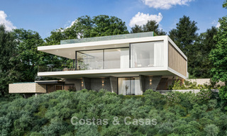 Off-plan nieuwbouwvilla met geavanceerde architectuur te koop in de heuvels van Marbella - Benahavis 783399 