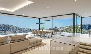 Off-plan nieuwbouwvilla met geavanceerde architectuur te koop in de heuvels van Marbella - Benahavis 783404 