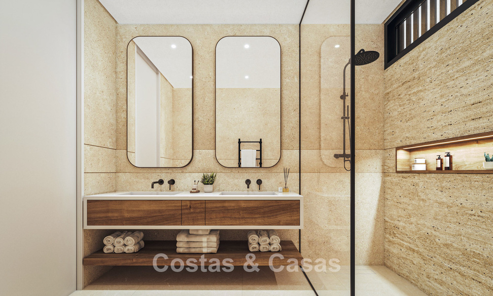 Off-plan nieuwbouwvilla met geavanceerde architectuur te koop in de heuvels van Marbella - Benahavis 783407