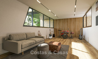 Off-plan nieuwbouwvilla met geavanceerde architectuur te koop in de heuvels van Marbella - Benahavis 783408 