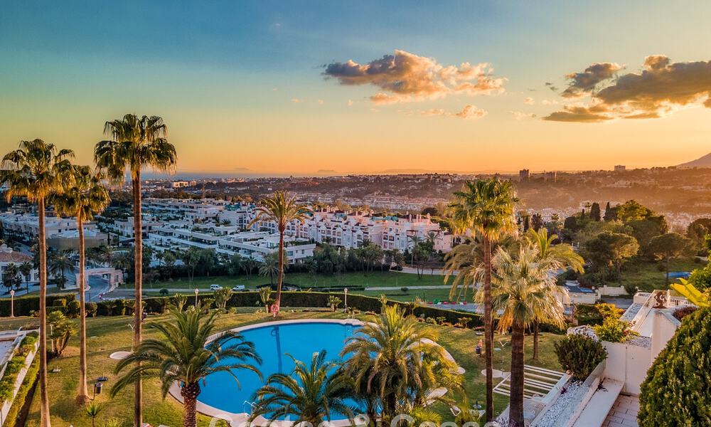 Luxueus gerenoveerd, 3-slaapkamer appartement te koop met panoramisch uitzicht op Marbella’s Golden Mile 784254