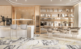 Penthouse te koop eerstelijnsstrand met schitterend zeezicht in Puerto Banus, Marbella 784685 