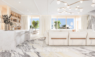 Penthouse te koop eerstelijnsstrand met schitterend zeezicht in Puerto Banus, Marbella 784689 